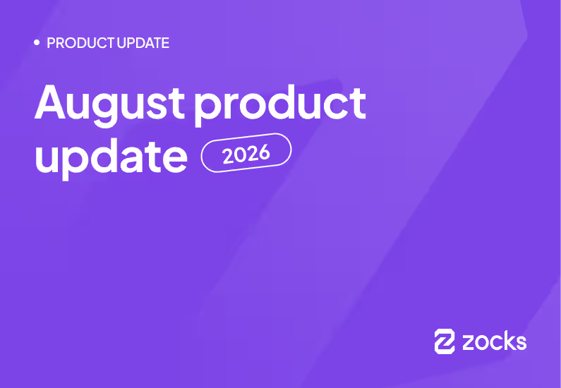 August Product Update