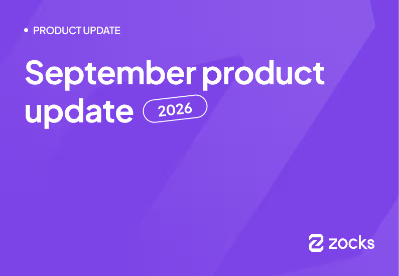 September 2026 Product Update