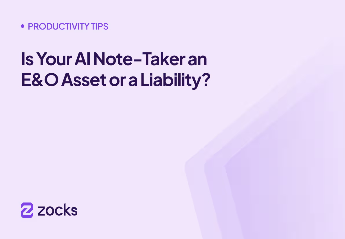 Is Your AI Note-Taker an E&O Asset or a Liability?