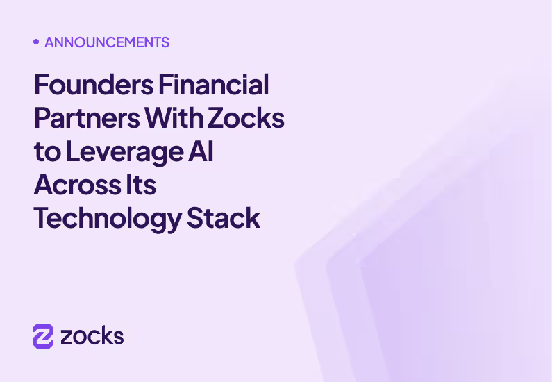 Founders Financial Partners With Zocks to Leverage AI Across Its Technology Stack