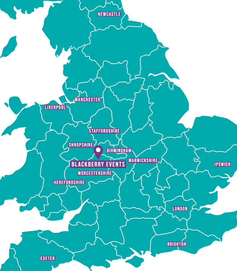 Blackberry Events - West Midlands Map - Location