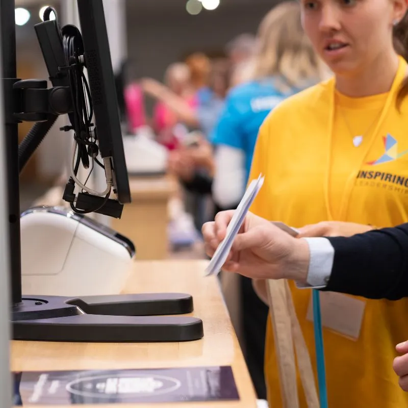 electronic delegate registration desk
