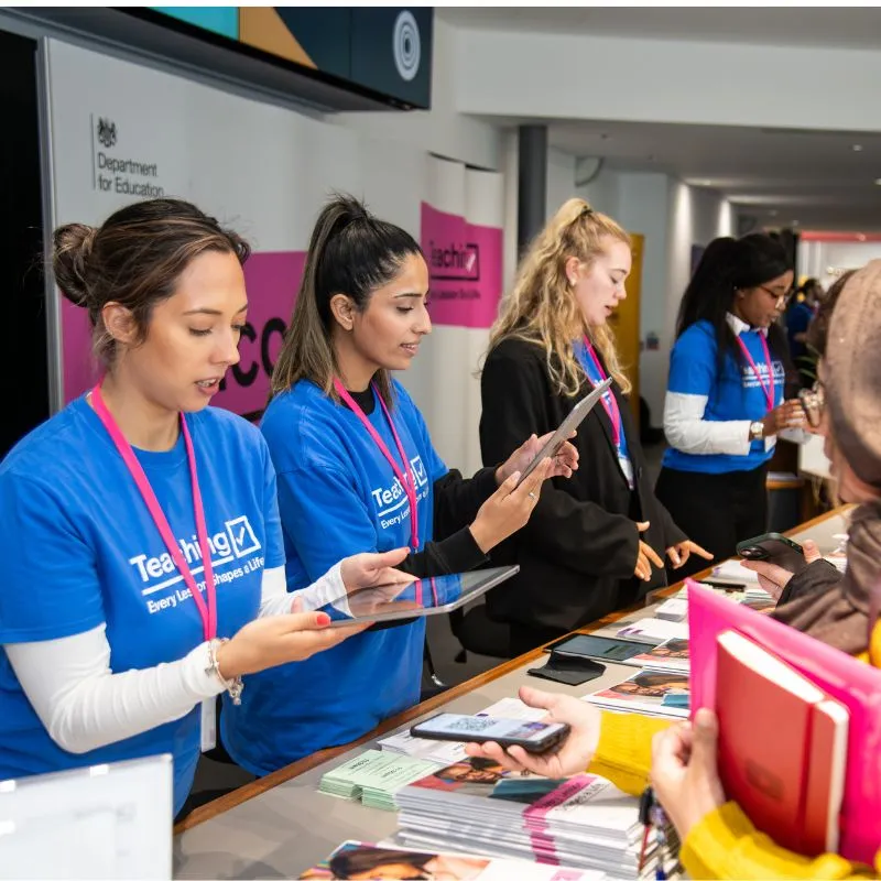 Delegate registration desk
