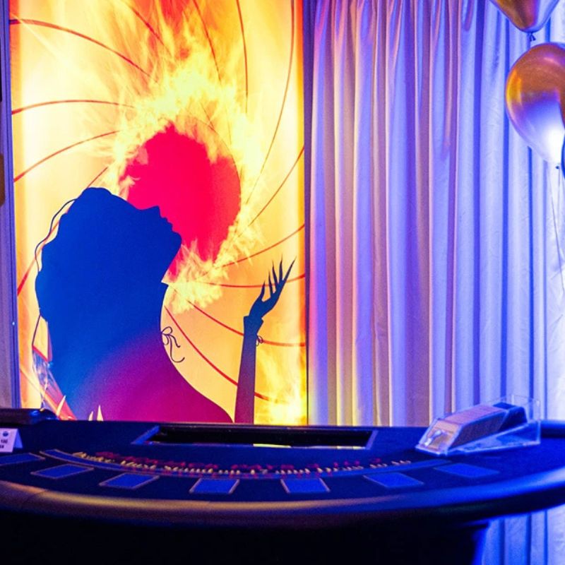 Casino table decor