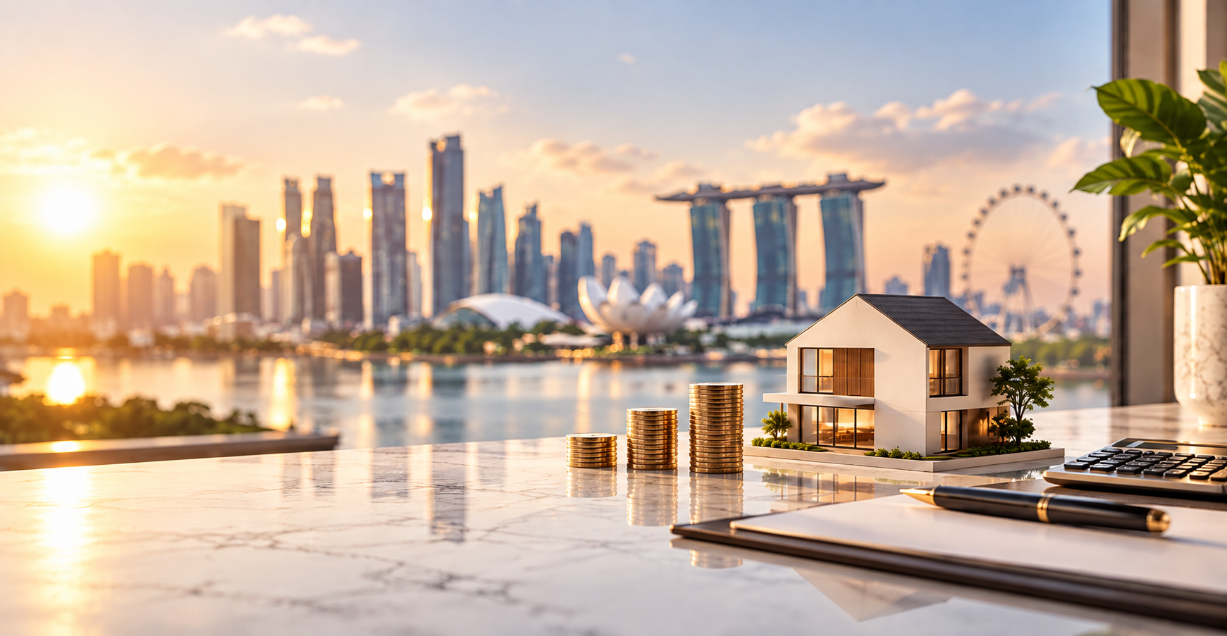 Singapore home buyer comparing mortgage rates, SORA and home loan options for 2027