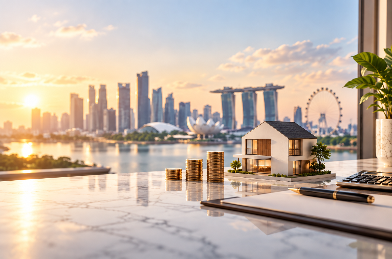 Singapore home buyer comparing mortgage rates, SORA and home loan options for 2027