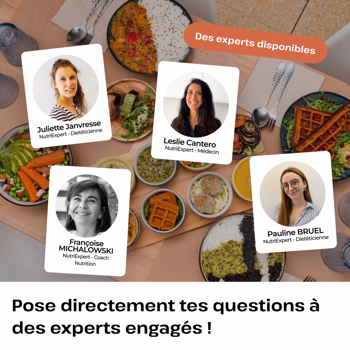 Images qui regroupent les photos des NutriExperts