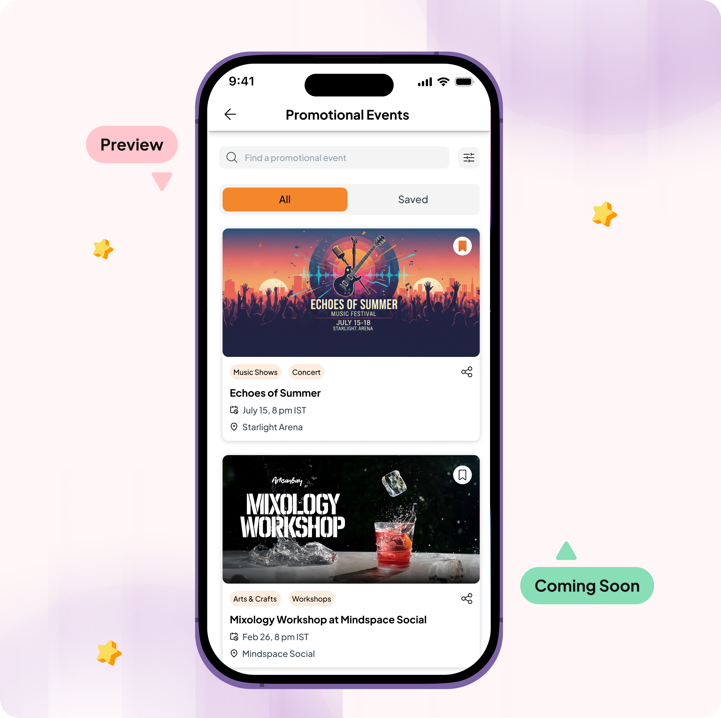 Fast Party event updates and guest communication