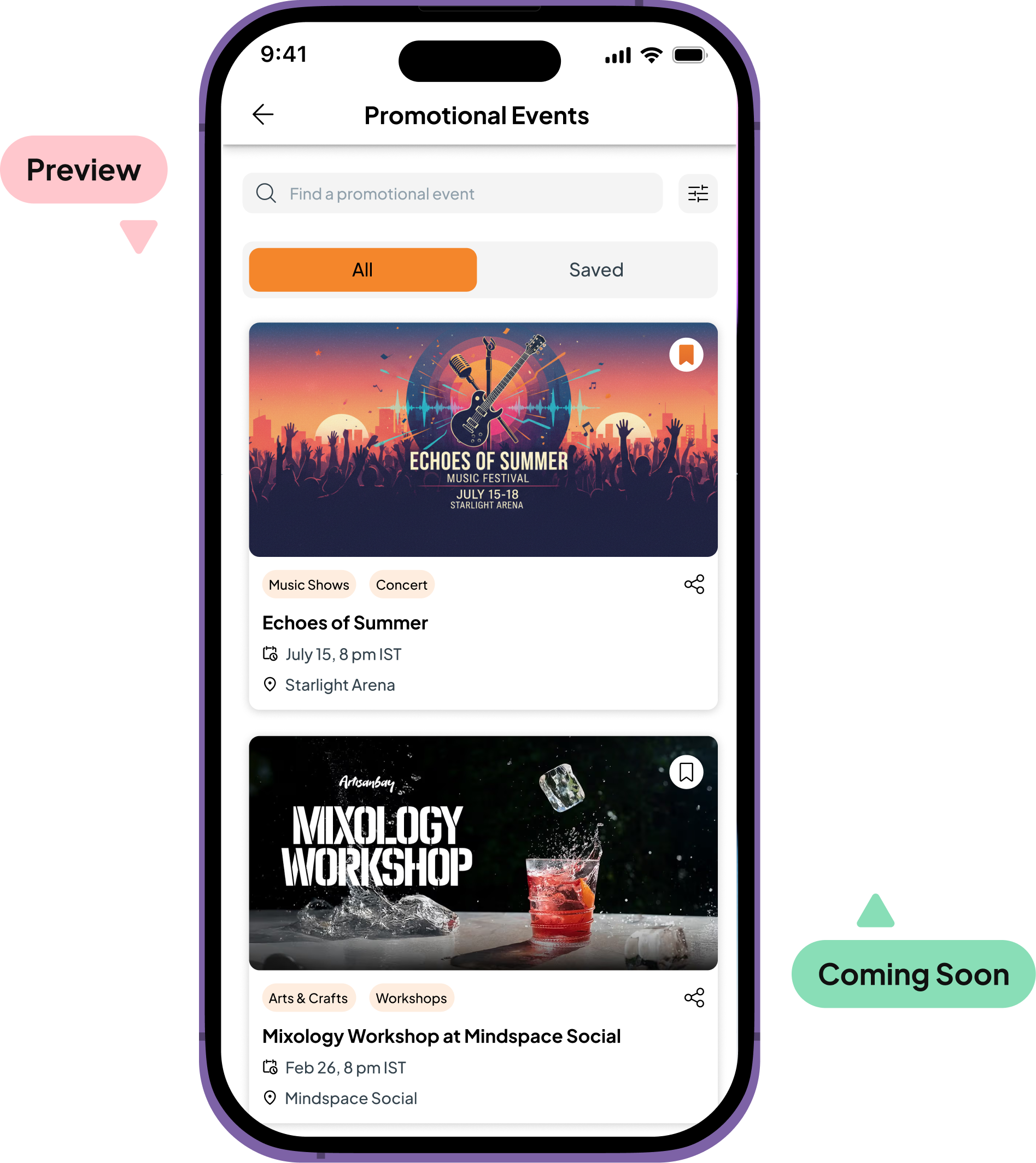 Fast Party event updates and guest communication