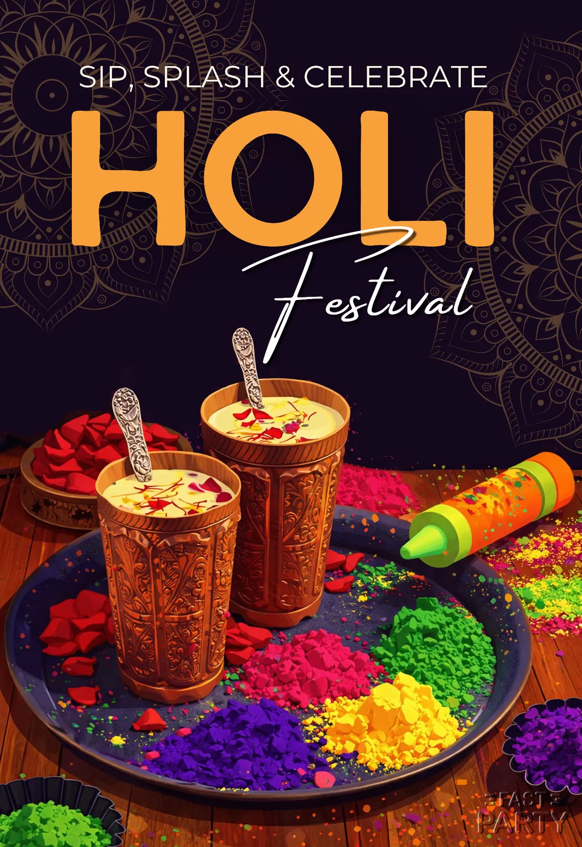 Holi celebration with tandai