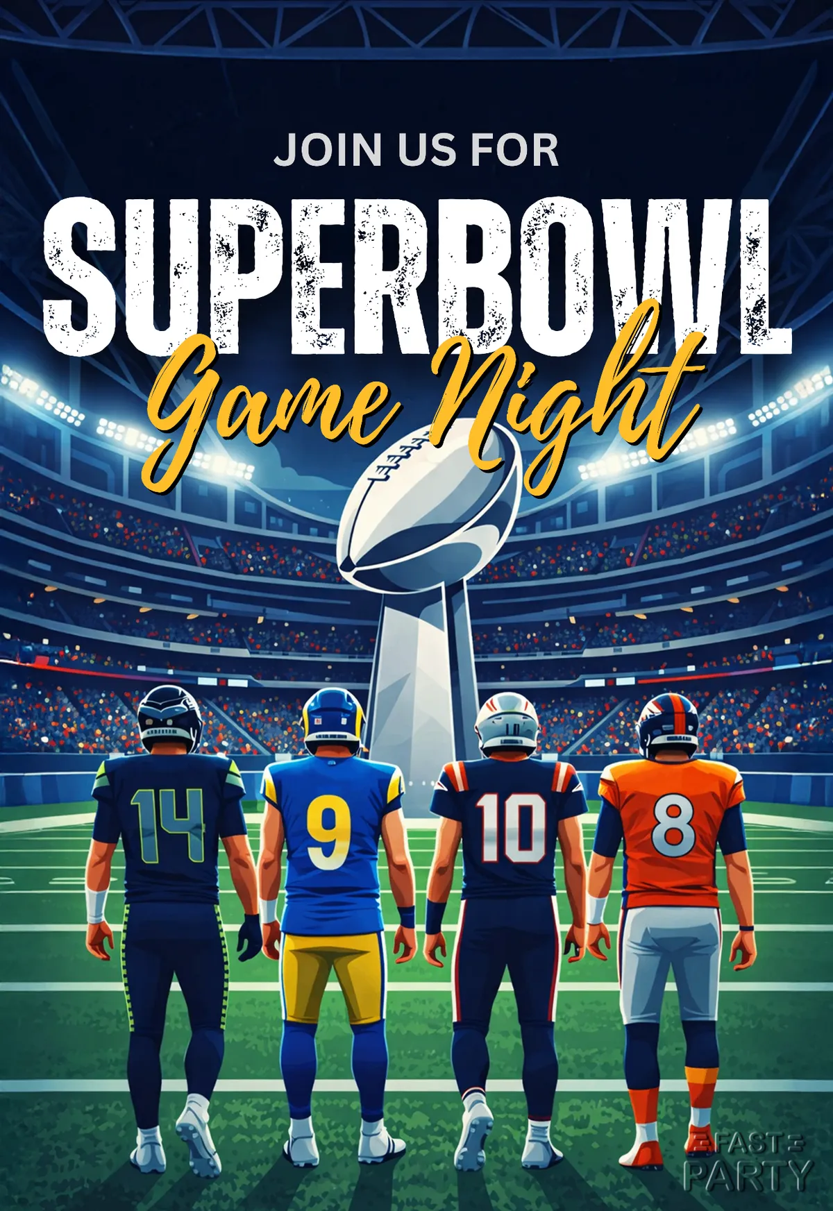 Super Bowl Game Night — Stadium Line-Up