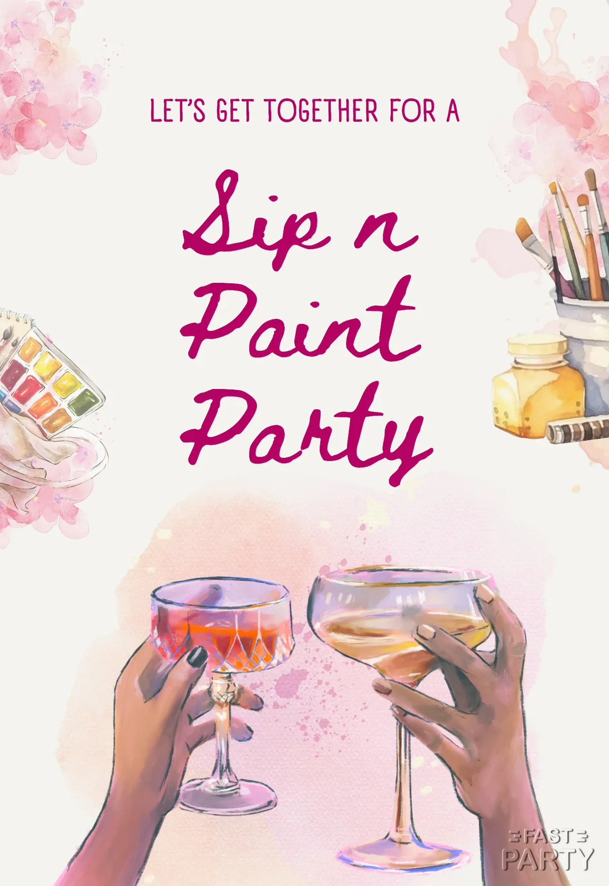 Sip n Paint — Two Glasses