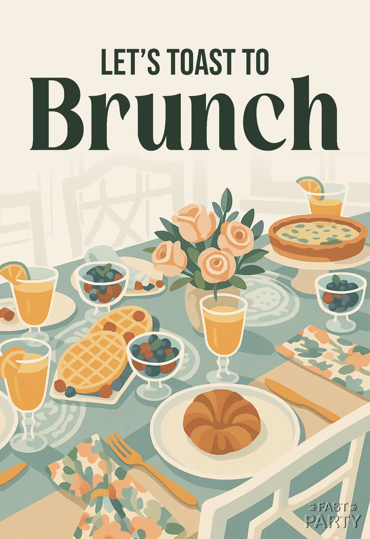 Brunch — Waffles & Roses