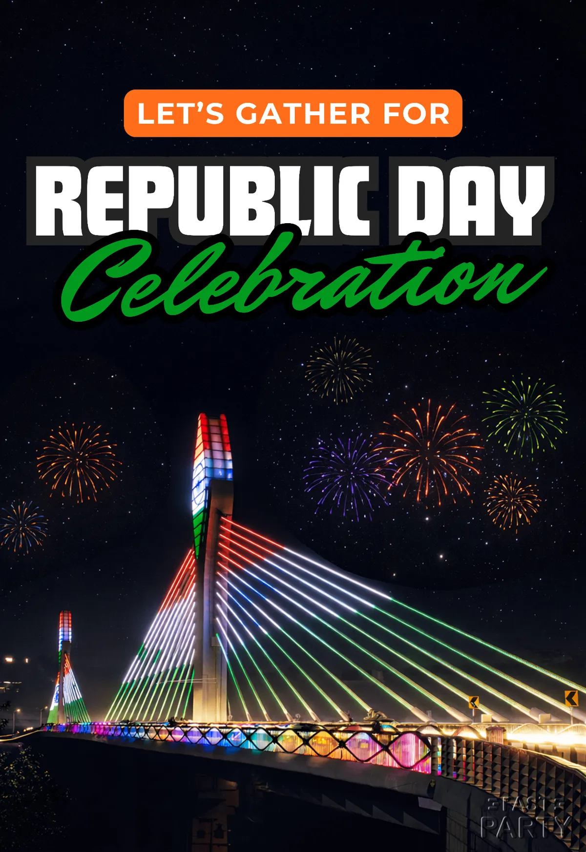 Republic Day Celebration — Tricolour Bridge