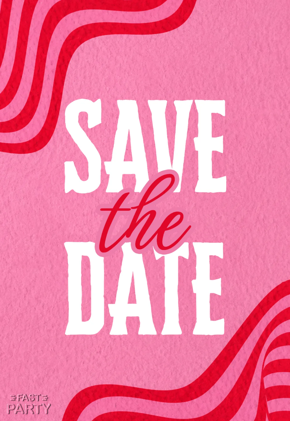 Save the Date — Wavy Stripes