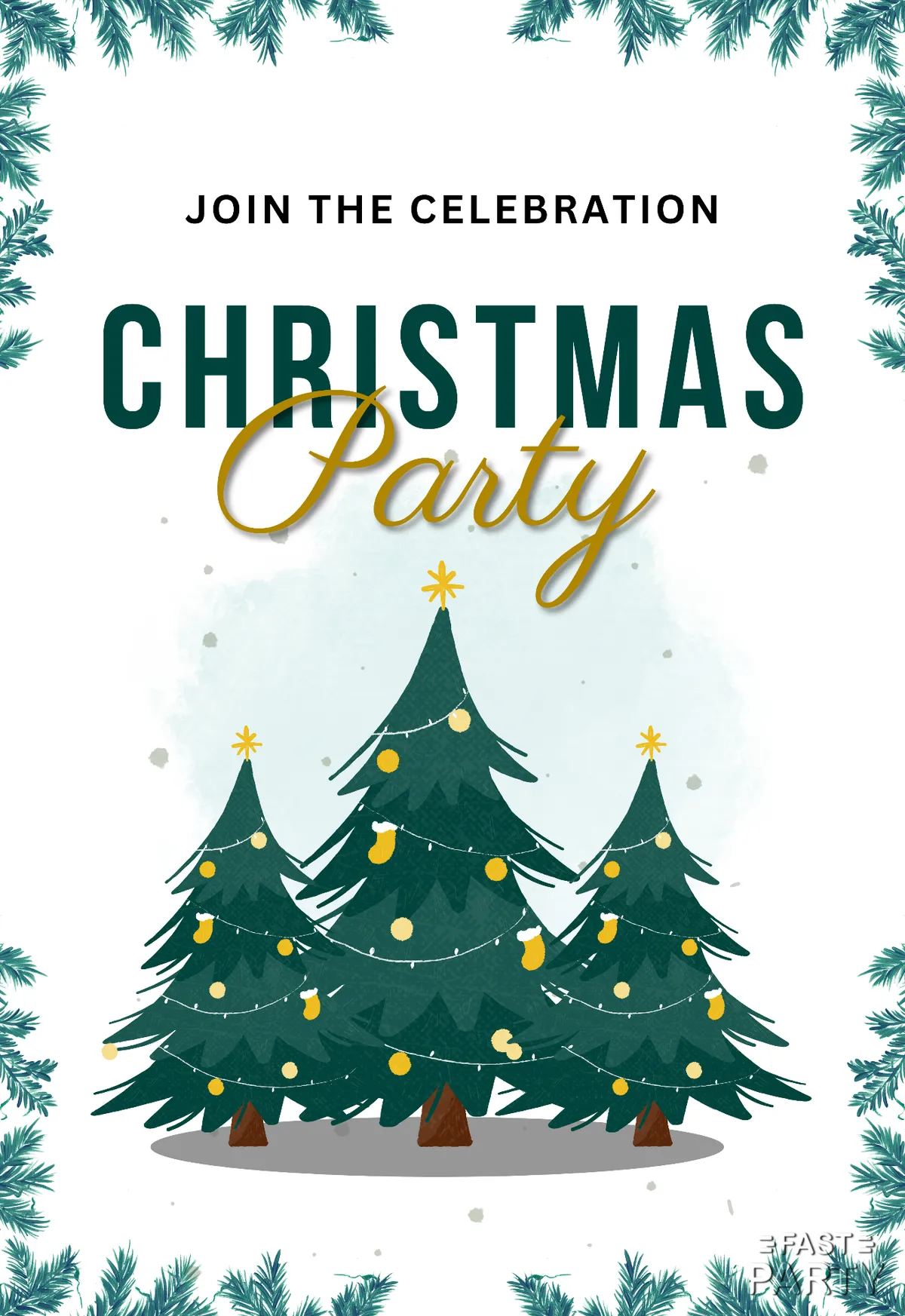 Christmas Tree — Pine Border