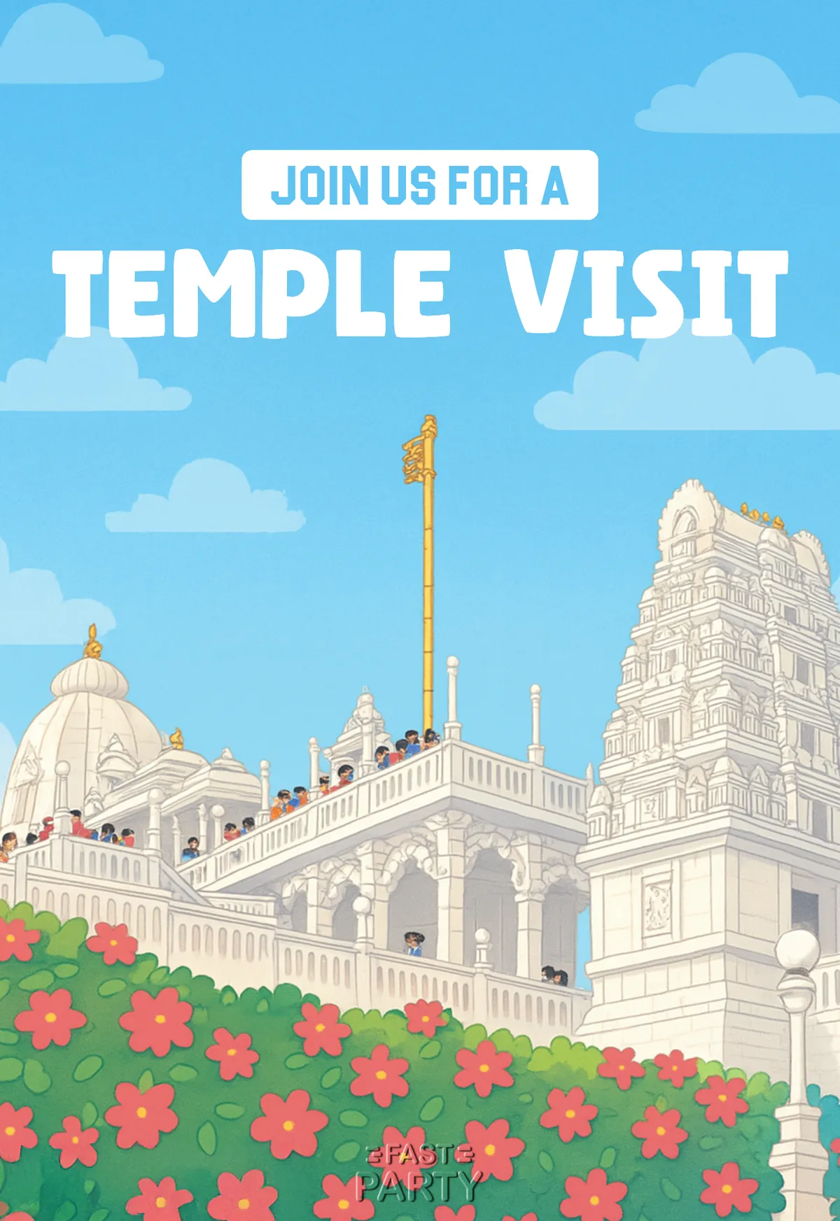 Temple Visit — Gopuram in Bloom