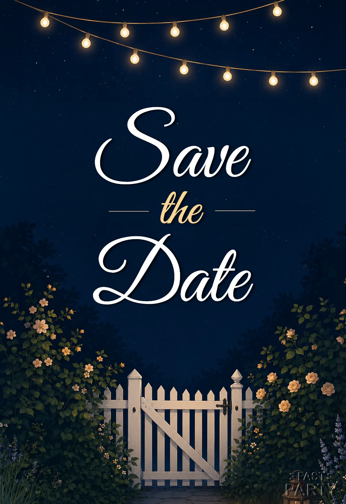 Save the Date — Garden Lights