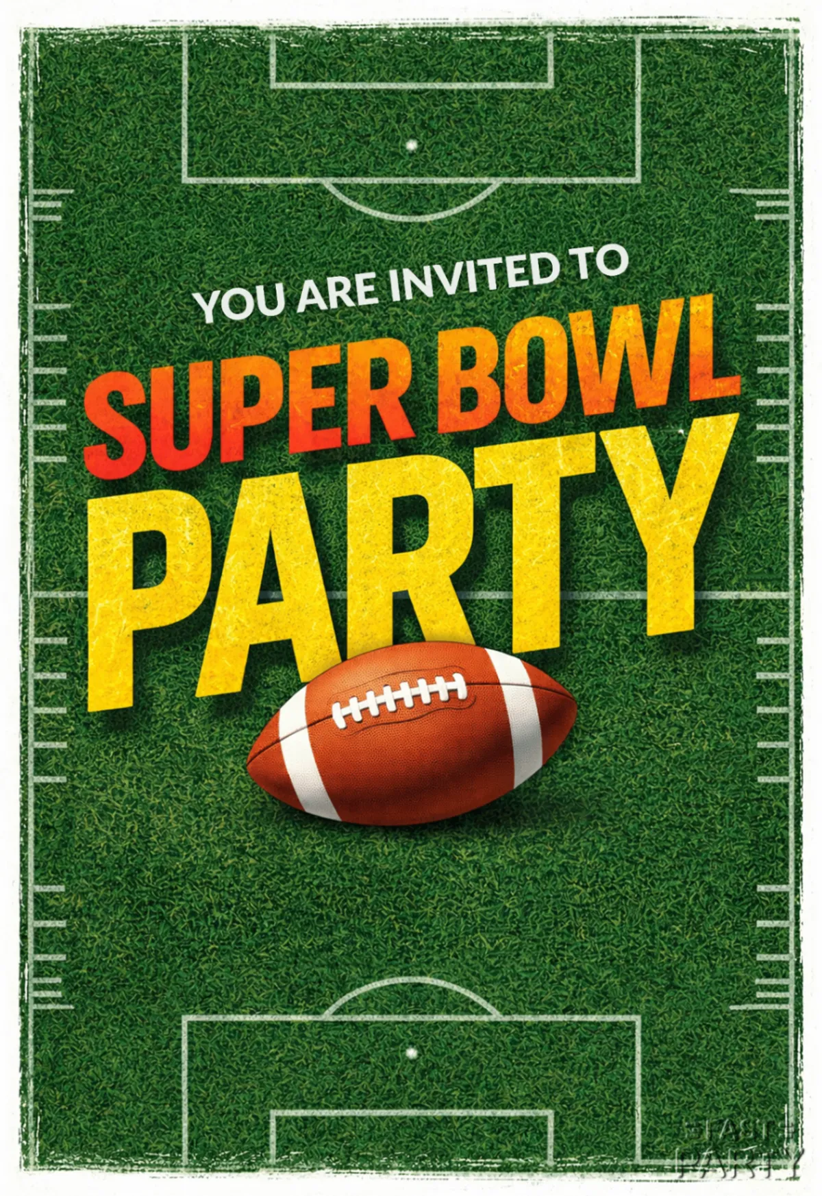 Super Bowl Party — Ball on the Pitch