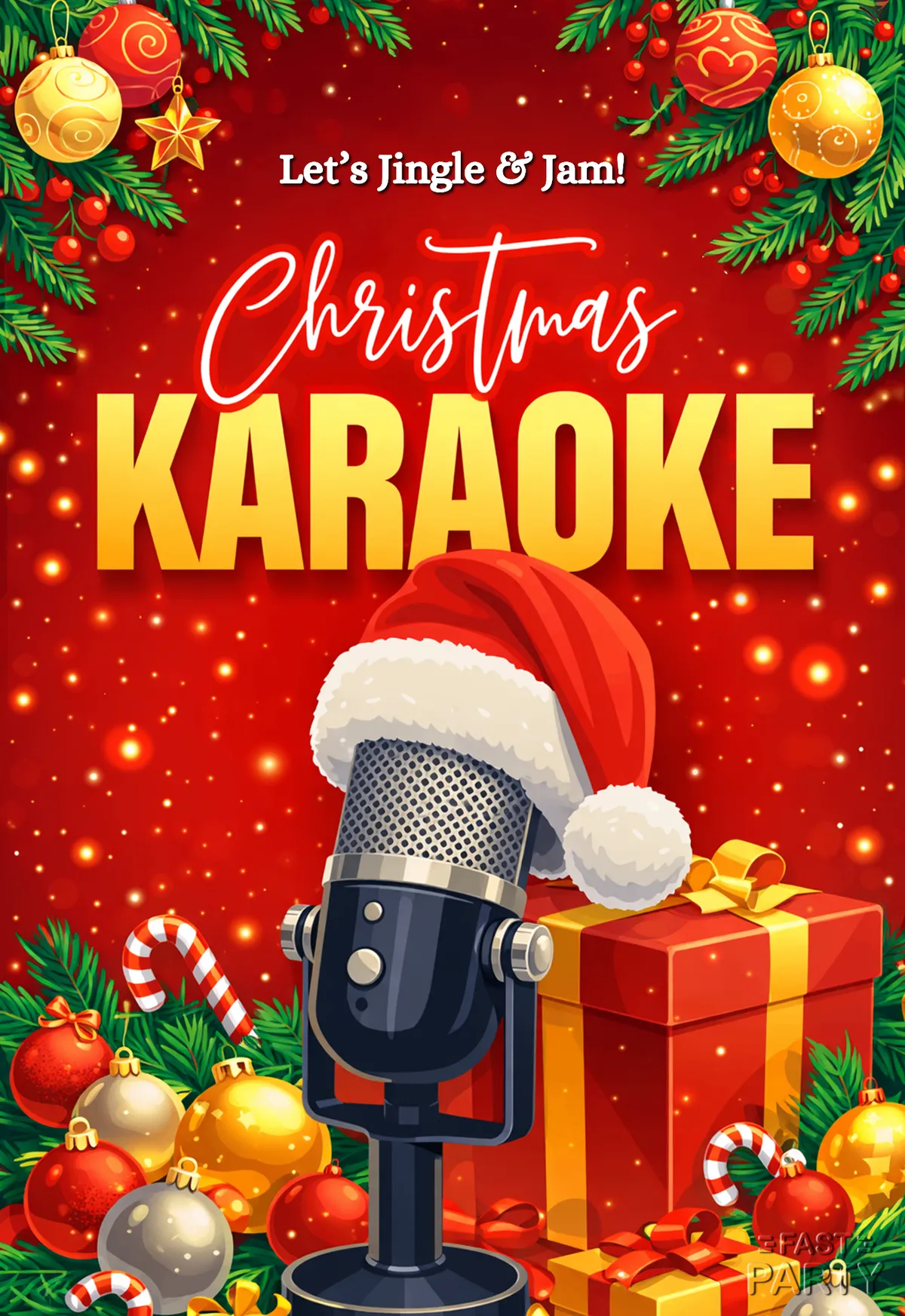Christmas Karaoke — Gold Baubles