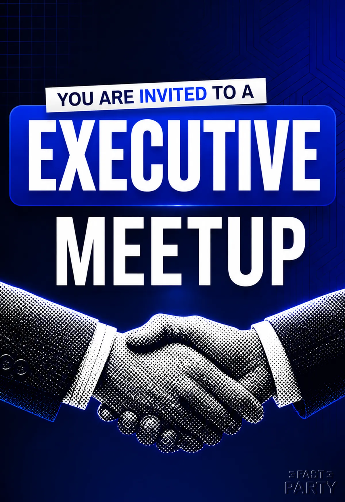 Executive Meetup — Halftone Handshake