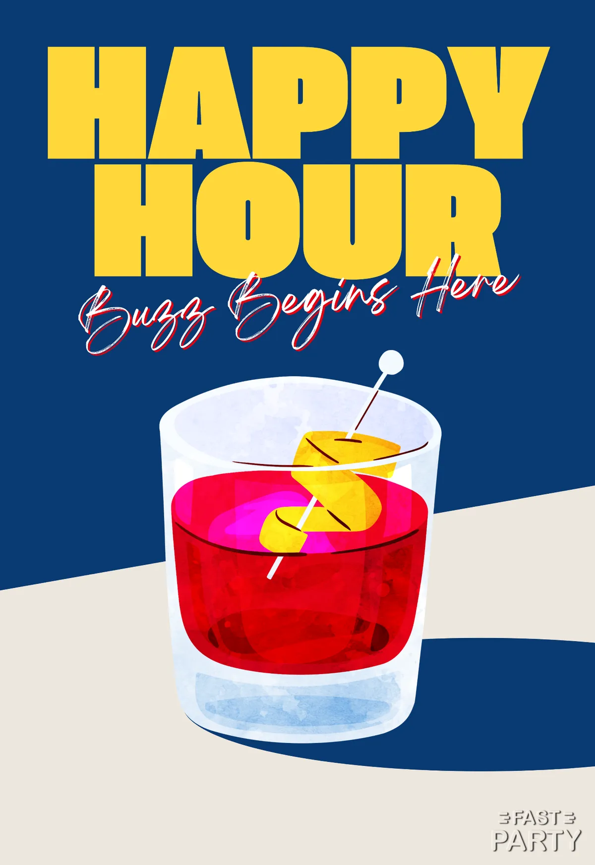 Happy Hour — Red Cocktail