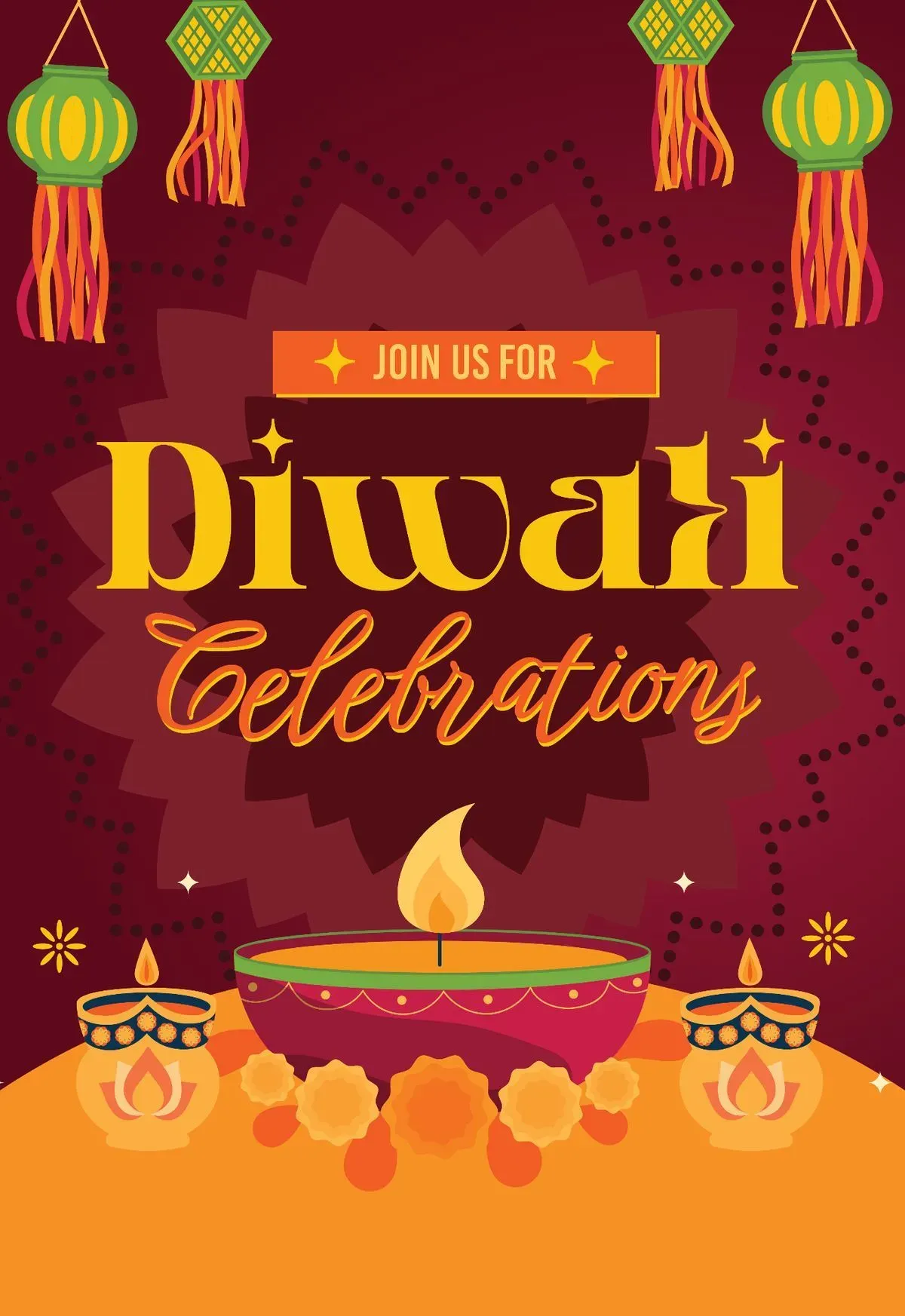 Diwali — Lanterns and Diya