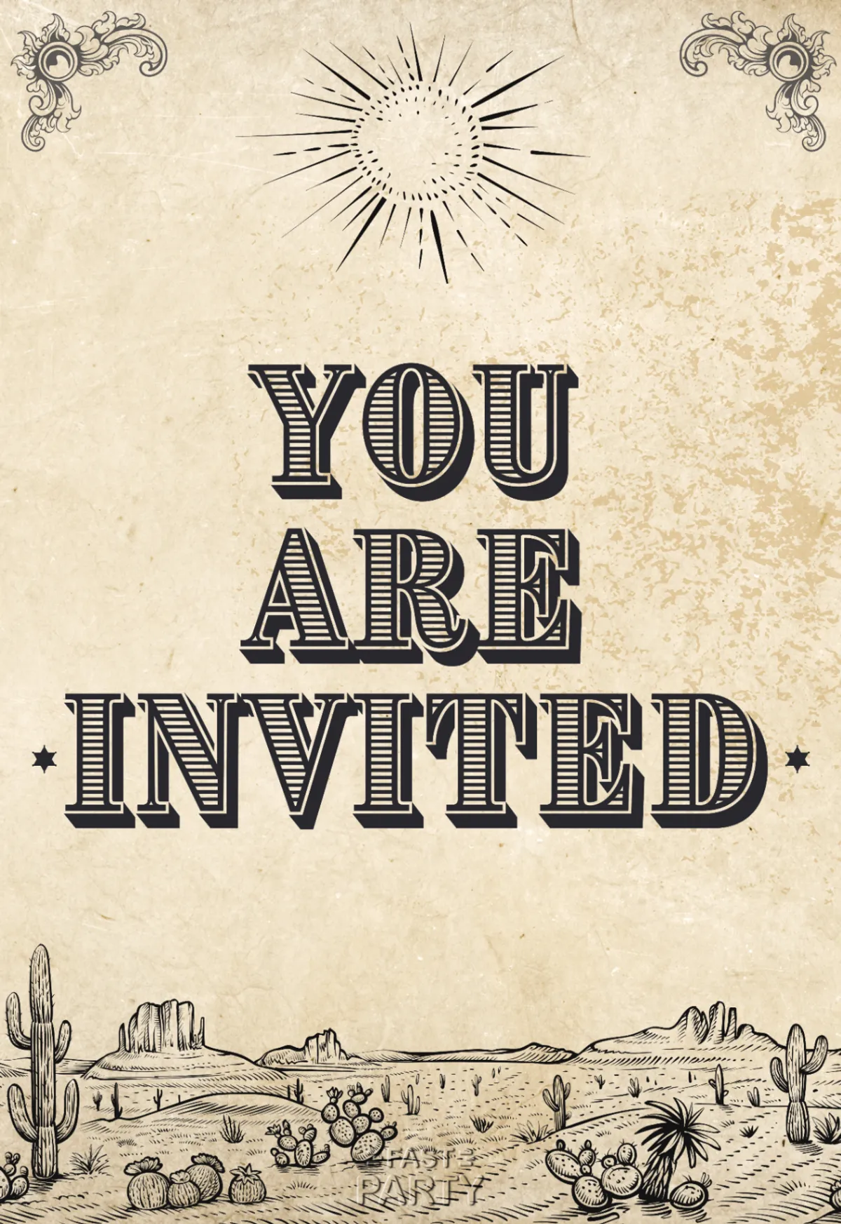 You Are Invited — Desert Engraving