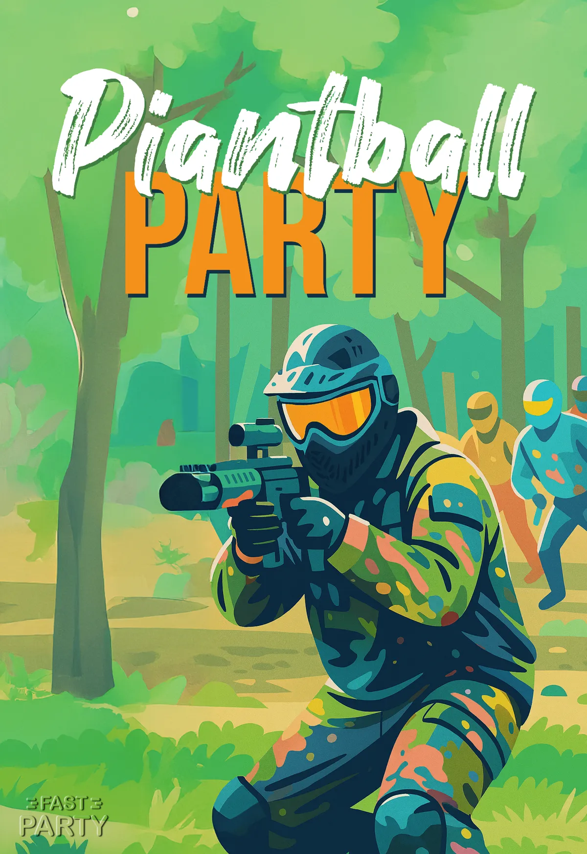 Paintball Game — Woodland Marker
