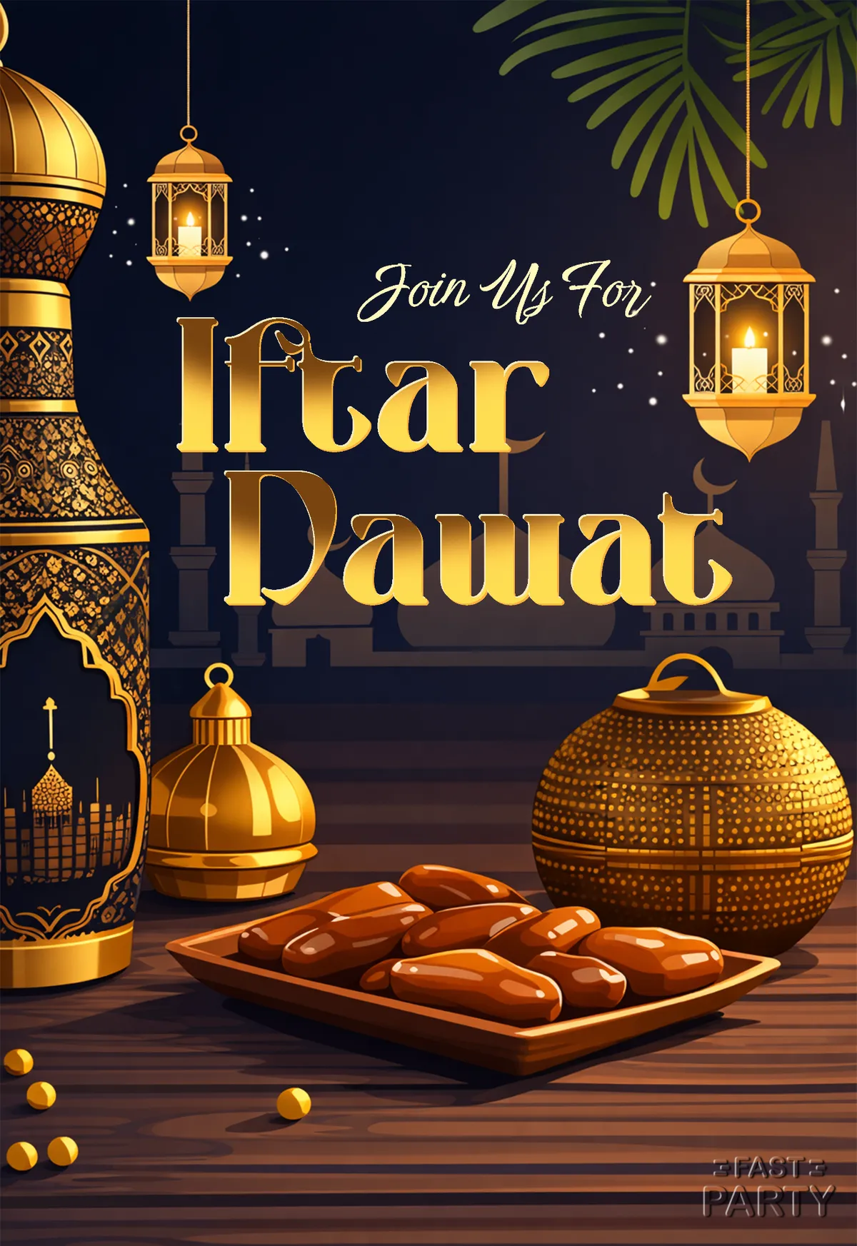 Iftar Dawat — Lanterns & Domes