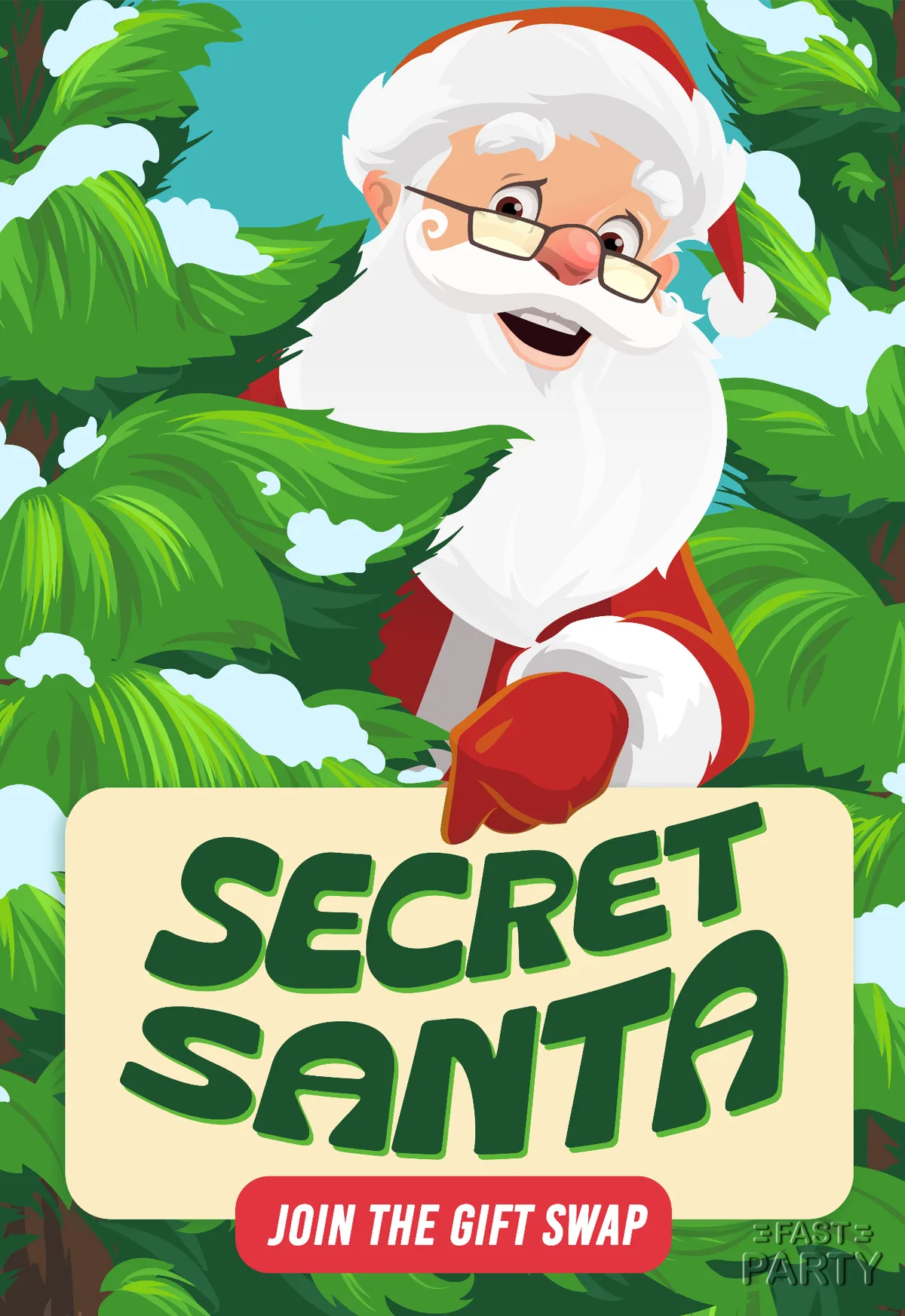 Secret Santa — Winking Santa