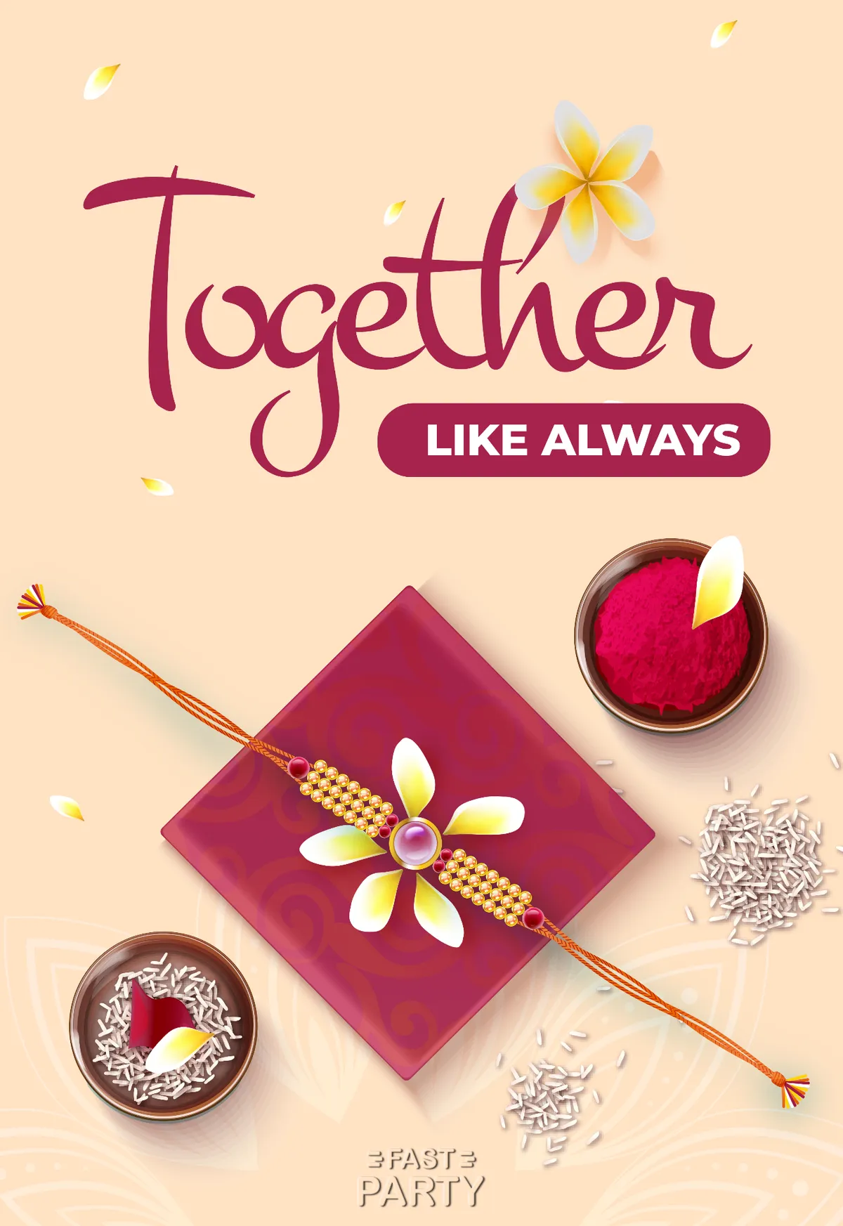 Rakhi Festival — Thali Overhead
