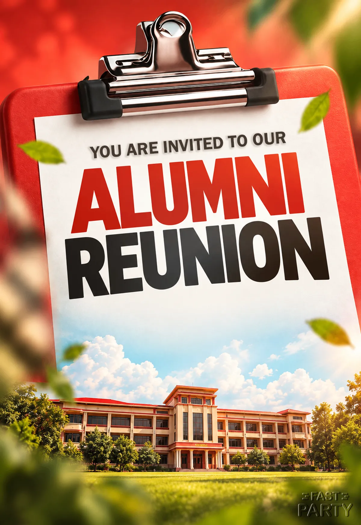 Alumni Reunion — Red Exam Pad