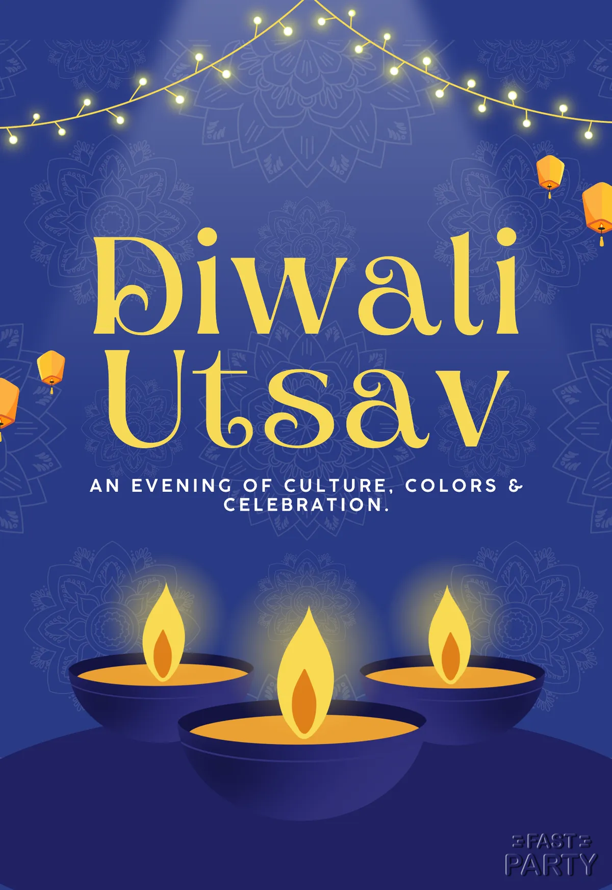 Diwali Utsav — String Lights & Diyas
