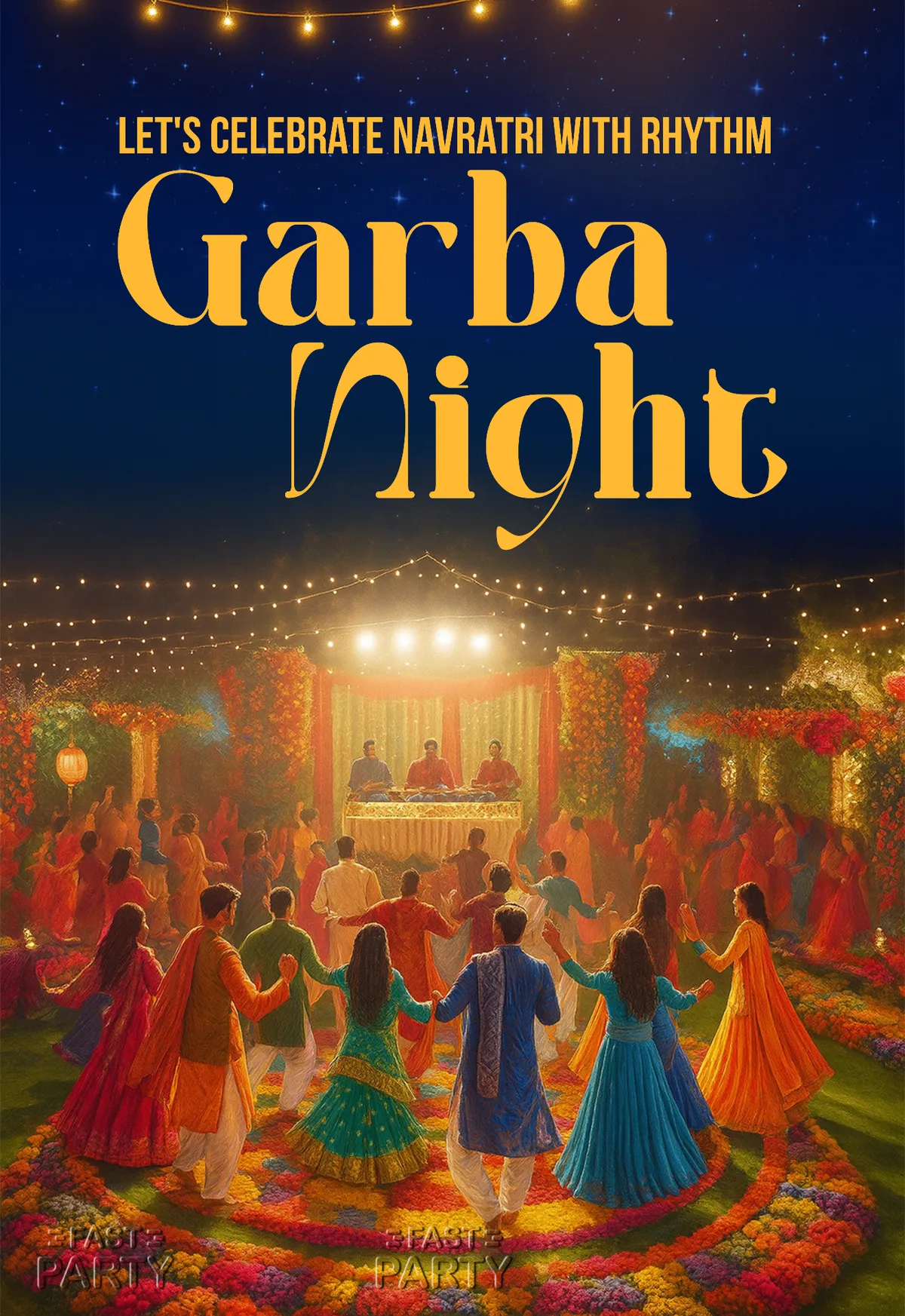 Garba Night — Lit Pandal