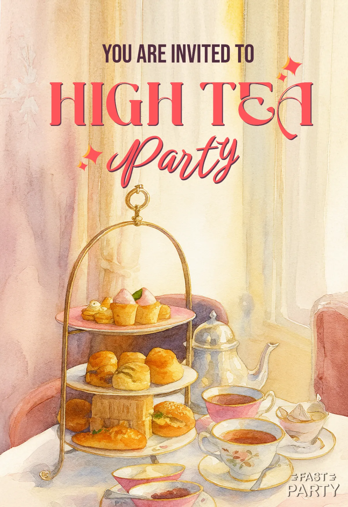 High Tea Party — Tiered Stand