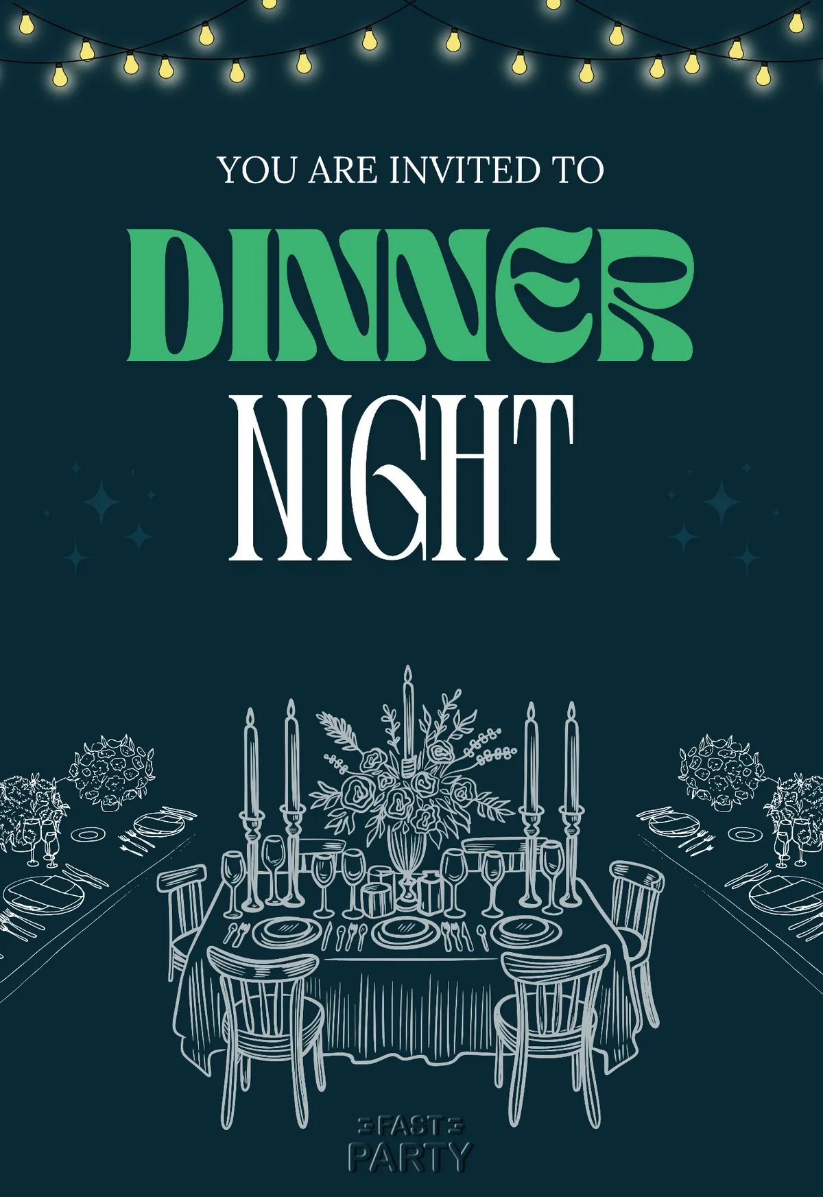 Dinner Party — String Lights