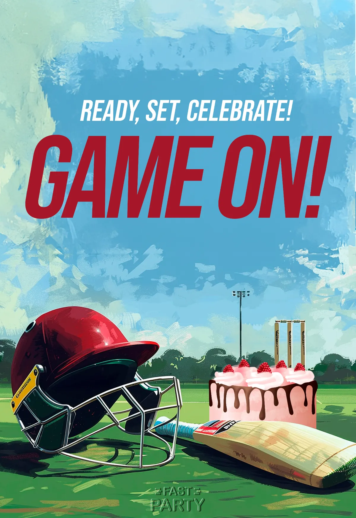 Game Day Birthday Party — Helmet & Cake