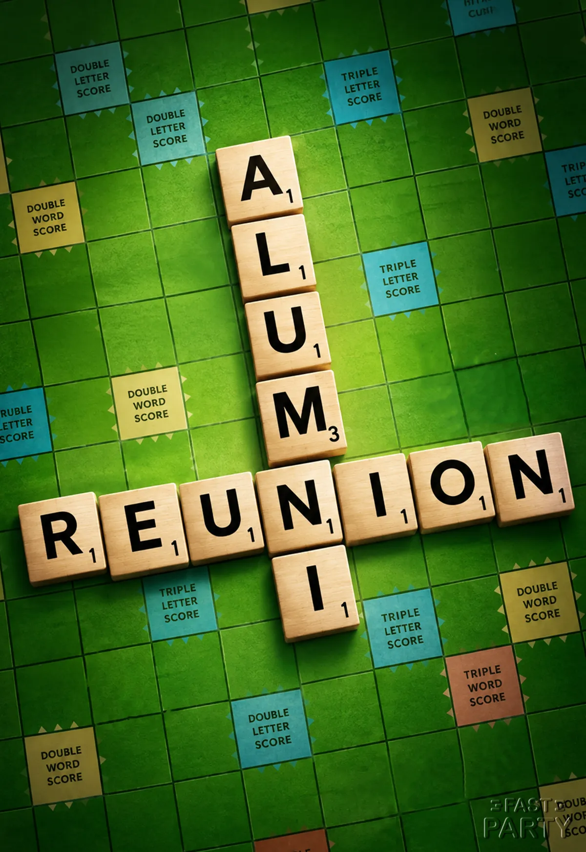 Alumni Reunion — Scrabble Tiles
