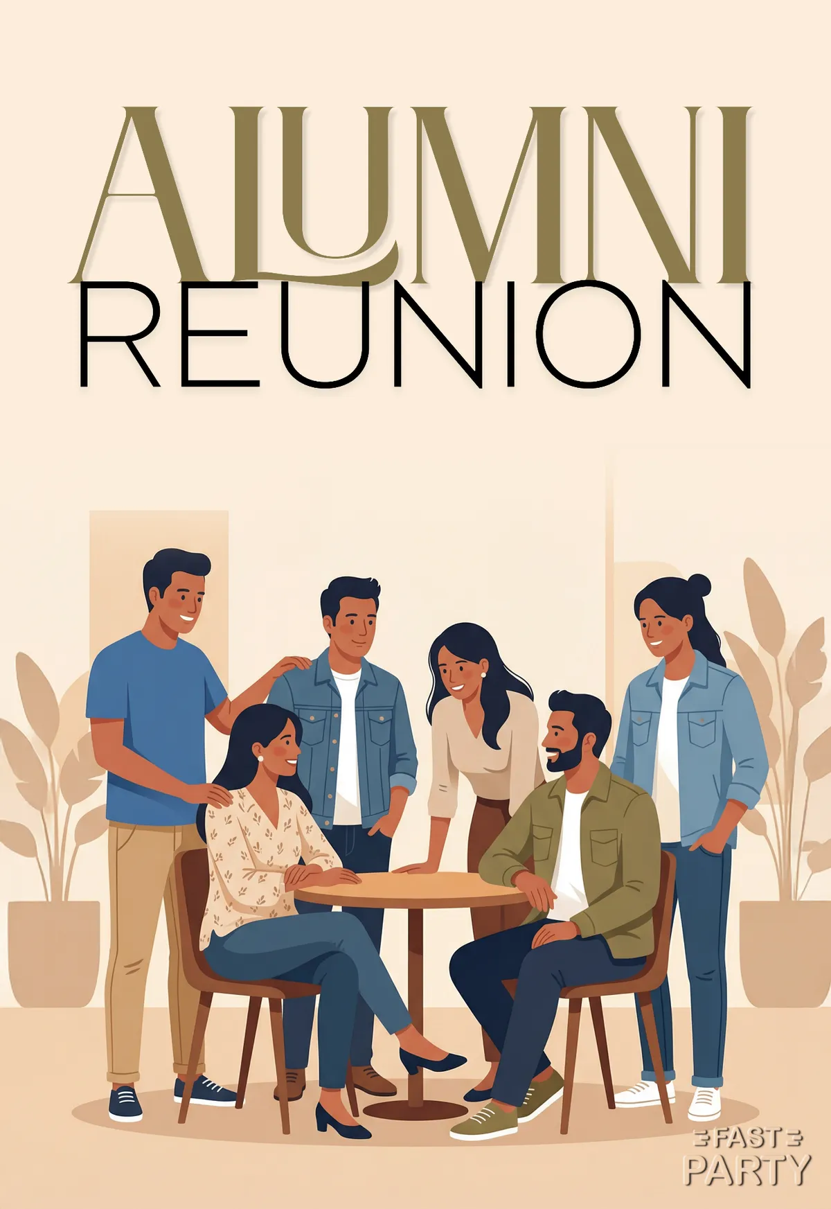 Alumni Reunion — Cafe Table