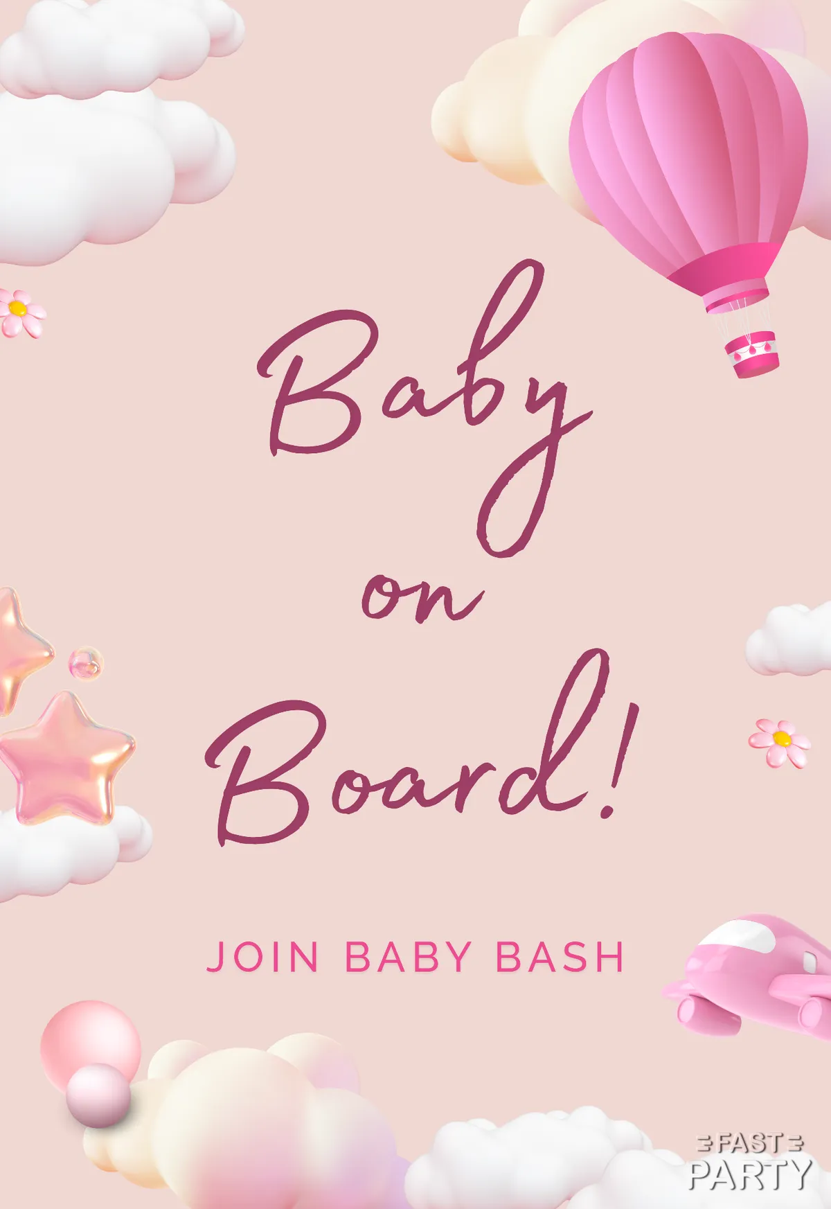 Baby Shower — Hot Air Balloon