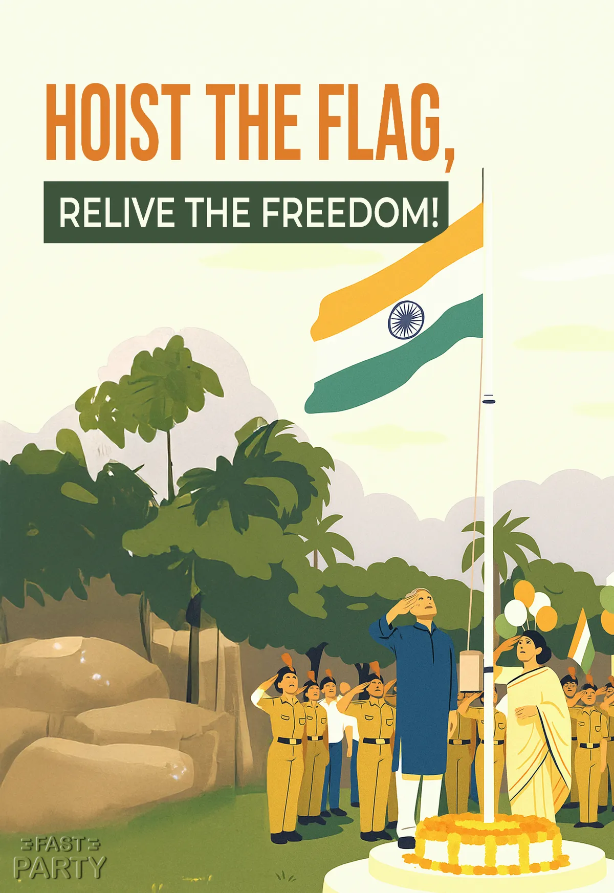 Flag Hoisting — Ceremony