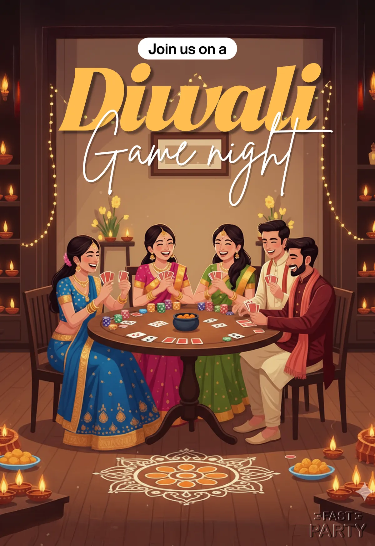 Diwali Party — Card Table