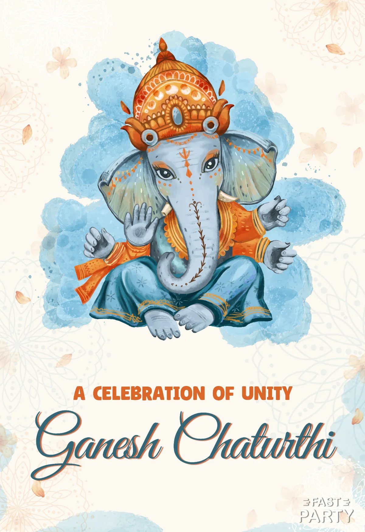 Ganesh Chaturthi — Watercolour Petals