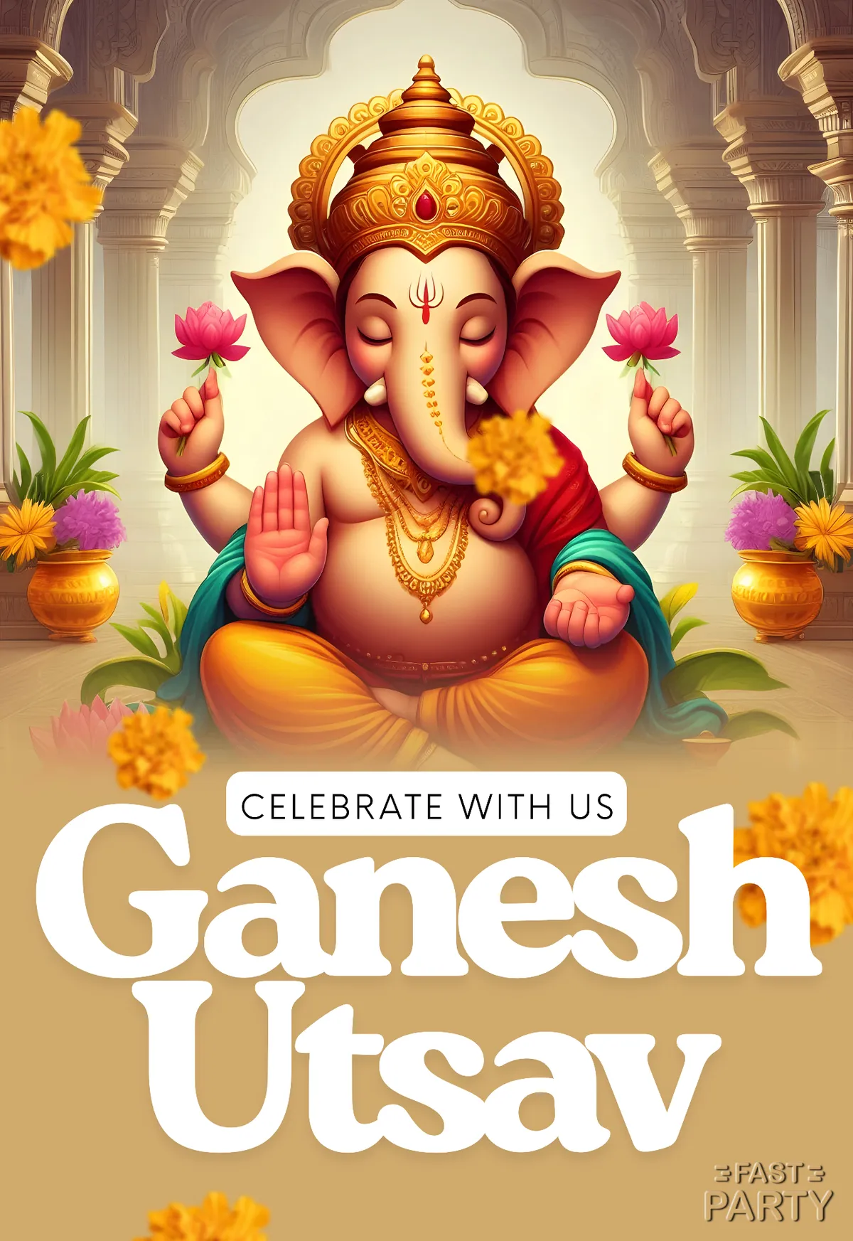 Ganesh Chaturthi — Temple Pillars