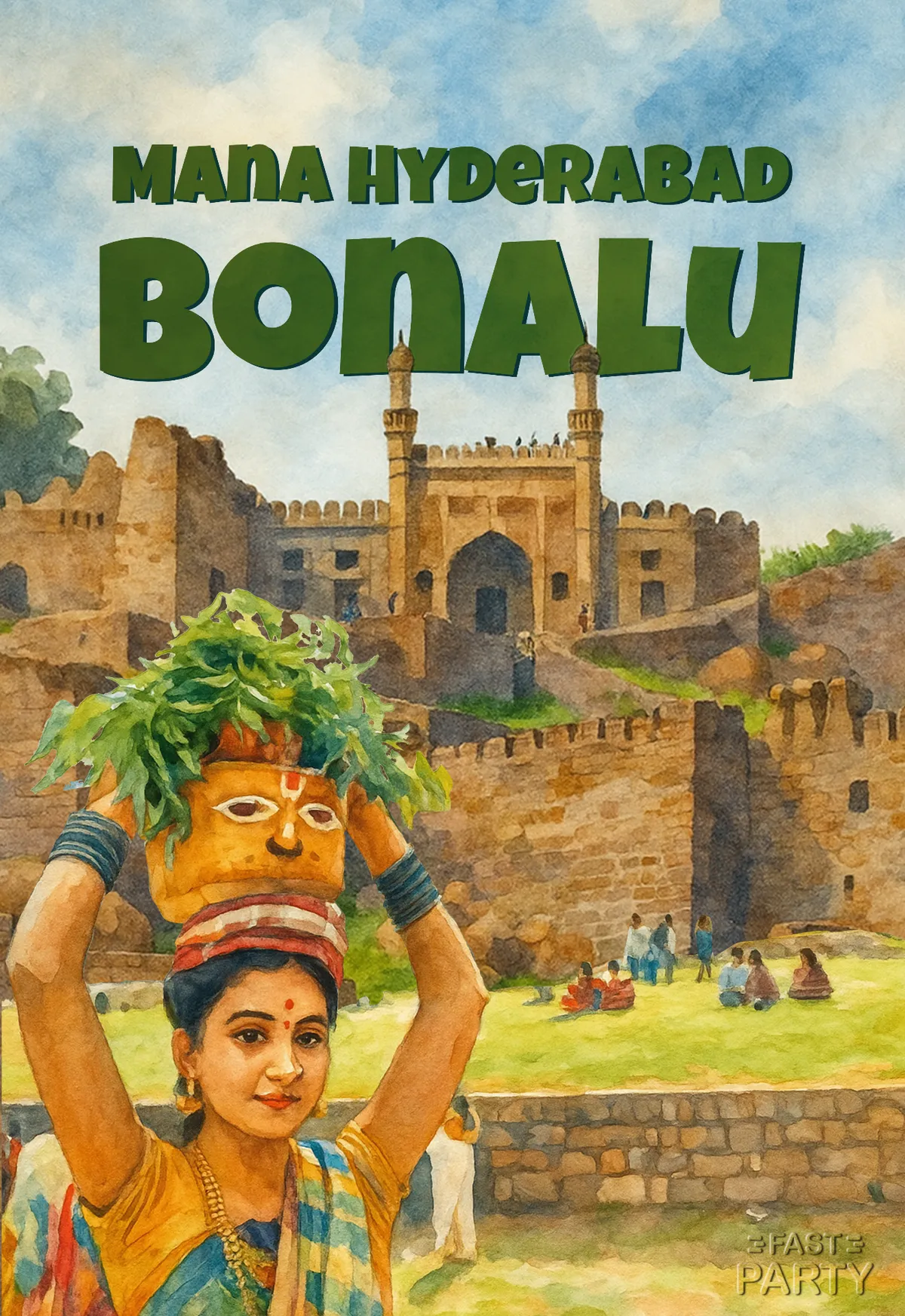 Bonalu Festival — Golconda Gateway
