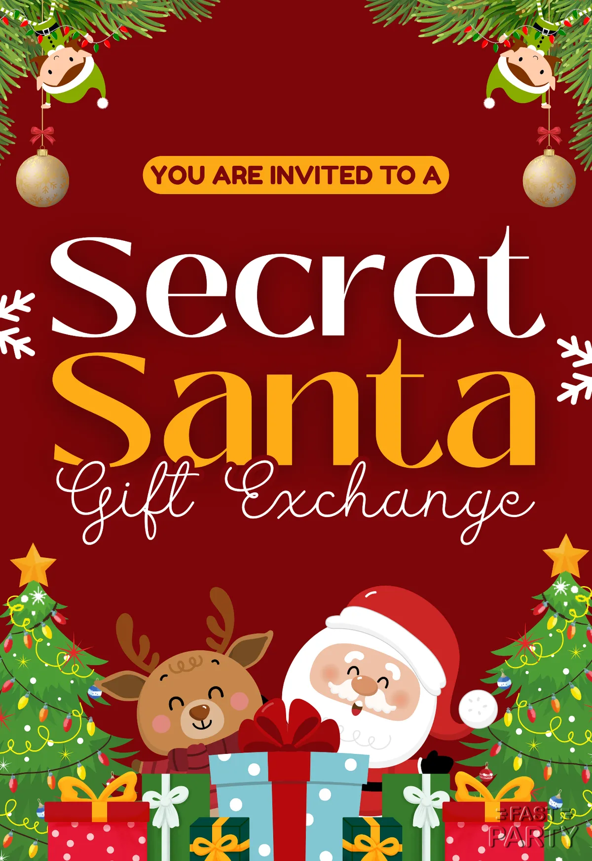 Secret Santa — Red Ornaments