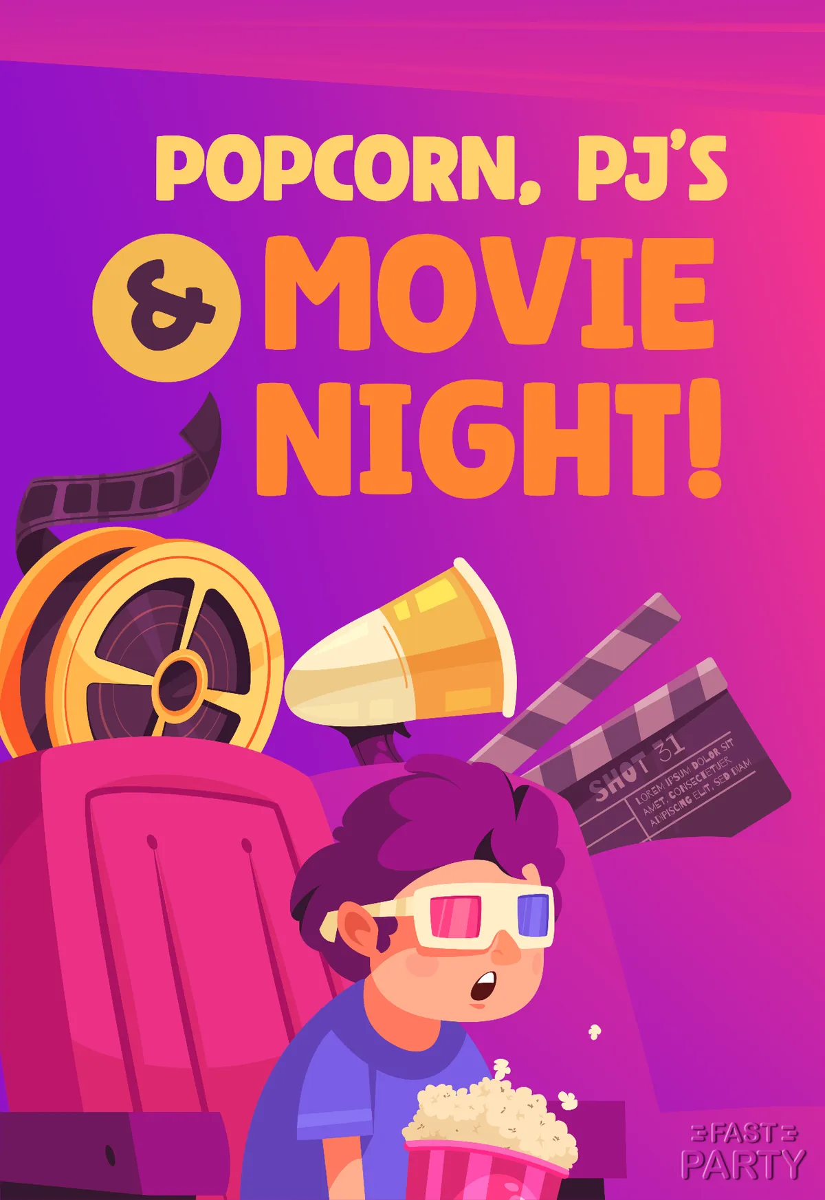 Movie Night — Popcorn and PJs