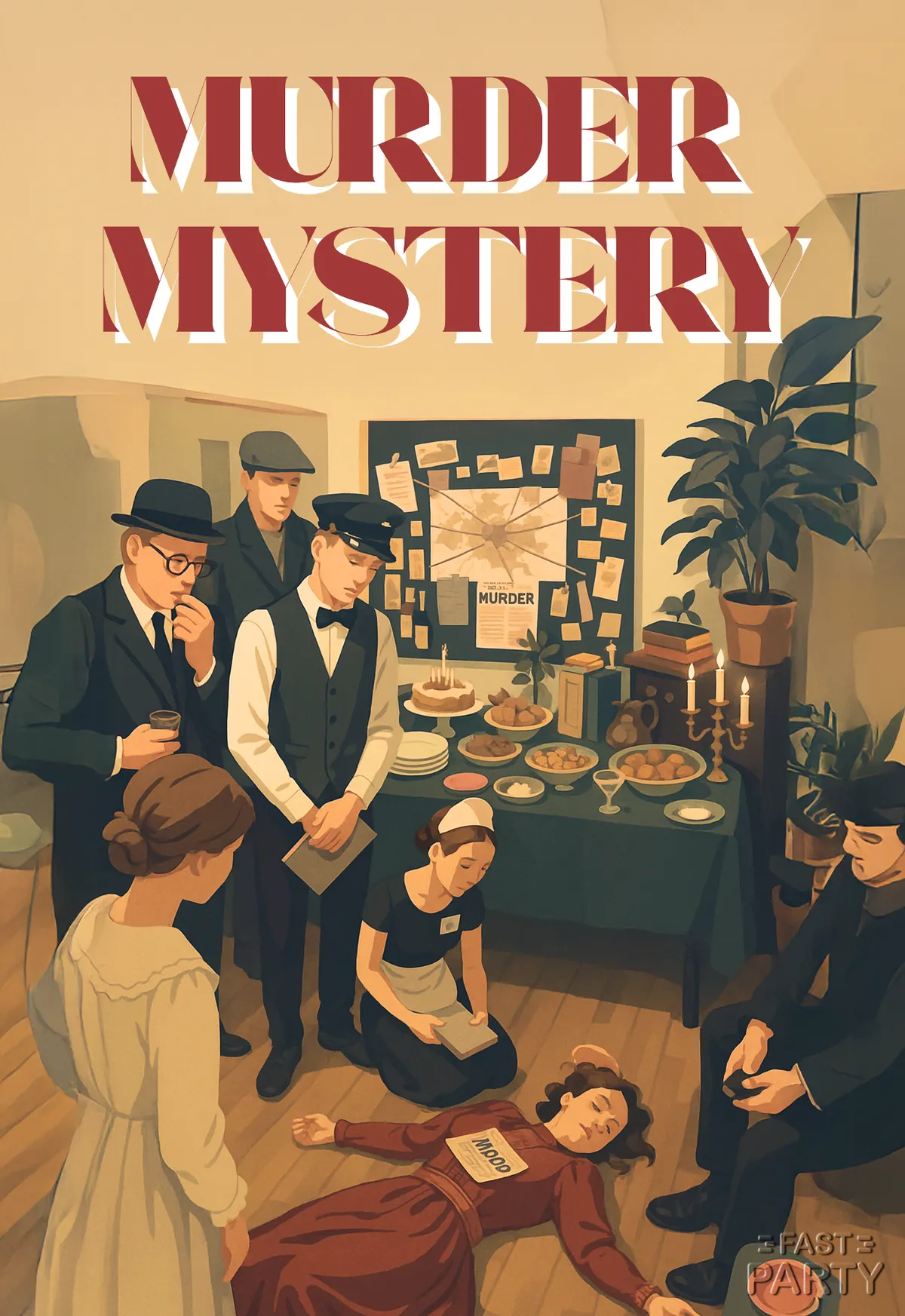 Murder Mystery — Detectives in the Drawing Room