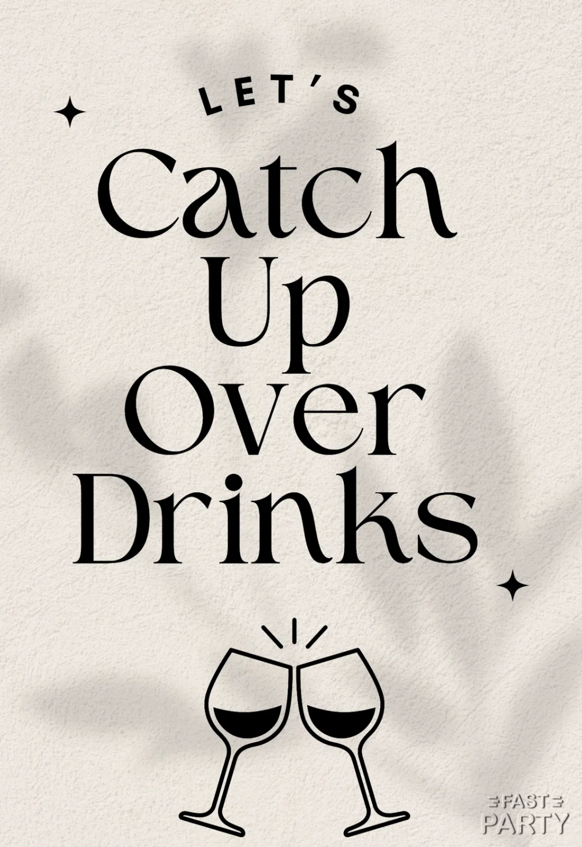 Catch up over drinks